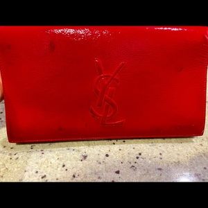 SOLD - YSL Patent Monogram Large Belle De J